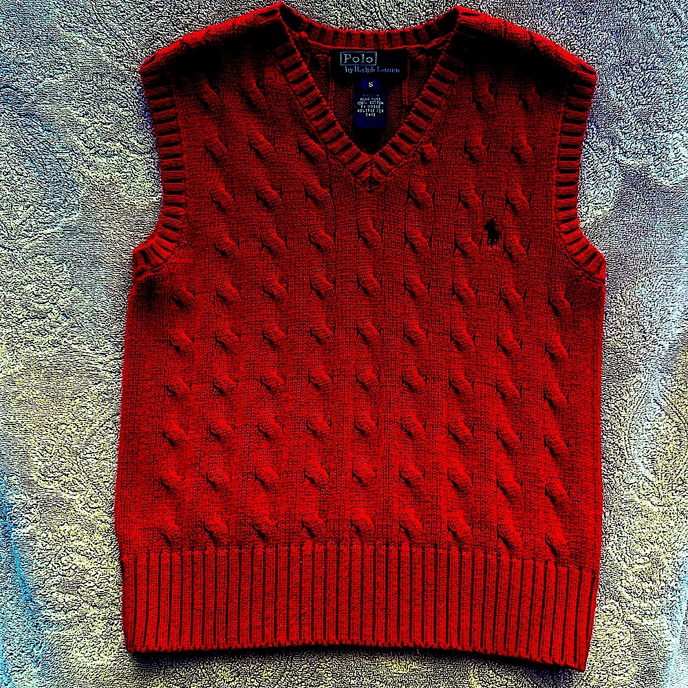 Ralph Lauren Cable-Knit Cotton Sweater Vest
